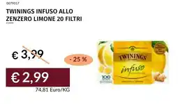 Prezzemolo e Vitale Twinings infuso allo zenzero limone offerta