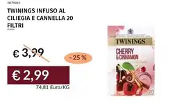 Prezzemolo e Vitale Twinings infuso al ciliegia e cannella offerta