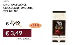Prezzemolo e Vitale Lindt Excellence cioccolato fondente offerta