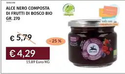 Prezzemolo e Vitale Alce Nero composta di frutti di bosco bio offerta