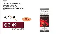 Prezzemolo e Vitale Lindt Excellence cioccolato al peperoncino offerta