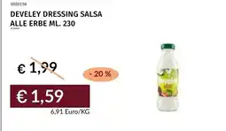 Prezzemolo e Vitale Develey dressing salsa alle erbe offerta