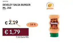 Prezzemolo e Vitale Develey salsa burger offerta
