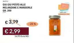 Prezzemolo e Vitale Giu Giu pesto alle melanzane e mandorle offerta