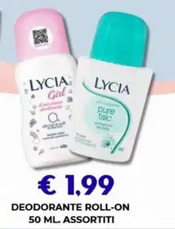 Kuadrifoglio Lycia deodorante roll-on offerta