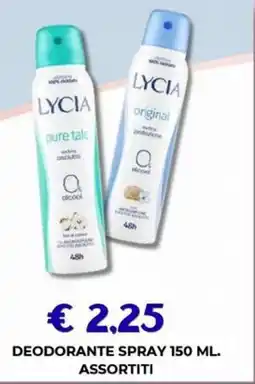 Kuadrifoglio Lycia deodorante spray offerta