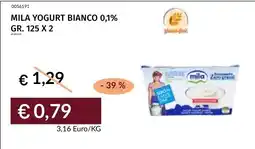 Prezzemolo e Vitale Mila yogurt bianco 0,1% offerta