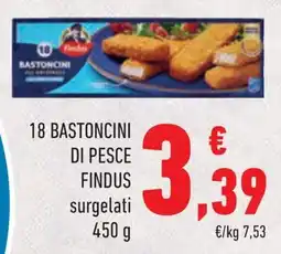 Conad Margherita Bastoncini di pesce Findus offerta