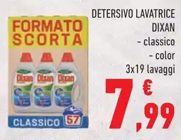 Conad Margherita Detersivo lavatrice Dixan classico offerta