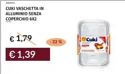 Prezzemolo e Vitale Cuki vaschetta in alluminio senza coperchio offerta