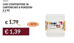 Prezzemolo e Vitale Cuki contenitore in cartoncino offerta
