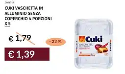 Prezzemolo e Vitale Cuki vaschetta in alluminio senza coperchio 4 porzioni offerta