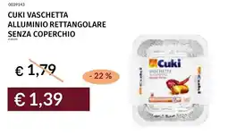 Prezzemolo e Vitale Cuki vaschetta alluminio rettangolare senza coperchio offerta