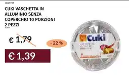 Prezzemolo e Vitale Cuki vaschetta in alluminio senza coperchio offerta