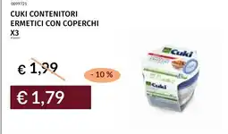 Prezzemolo e Vitale Cuki contenitori ermetici con coperchi offerta