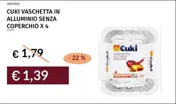 Prezzemolo e Vitale Cuki vaschetta in alluminio senza coperchio offerta