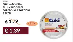 Prezzemolo e Vitale Cuki vaschetta alluminio offerta