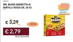 Prezzemolo e Vitale Mr. Beans barretta ai mirtilli rossi offerta