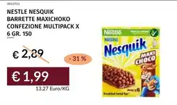 Prezzemolo e Vitale Nestlé Nesquik Barrette Maxichoko offerta