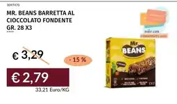 Prezzemolo e Vitale Mr. Beans barretta al cioccolato fondente offerta