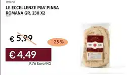 Prezzemolo e Vitale Le eccellenze P&V pinsa romana offerta