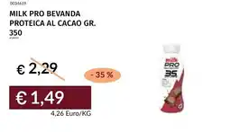 Prezzemolo e Vitale Milk Pro bevanda proteica al cacao offerta