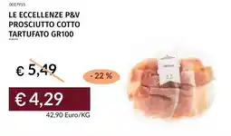 Prezzemolo e Vitale Le eccellenze P&V prosciutto cotto tartufato gr100 offerta