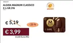Prezzemolo e Vitale Algida Magnum Classico offerta