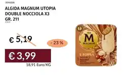 Prezzemolo e Vitale Algida Magnum Utopia Double Nocciola offerta