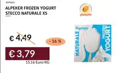 Prezzemolo e Vitale Alpeker frozen yogurt stecco naturale offerta
