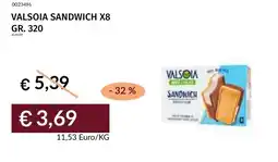 Prezzemolo e Vitale Valsòia sandwich offerta