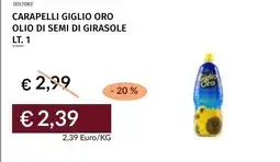 Prezzemolo e Vitale Carapelli Giglio Oro olio di semi di girasole offerta