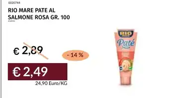 Prezzemolo e Vitale Rio Mare Pate al Salmone Rosa offerta