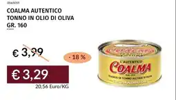 Prezzemolo e Vitale Tonno in olio di oliva Coalmà offerta