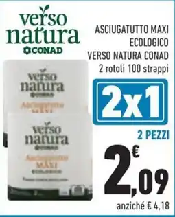 Conad Margherita Asciugatutto maxi ecologico verso natura conad offerta