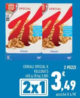 Conad Margherita Cereali Special K Kellogg's Classic offerta