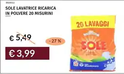 Prezzemolo e Vitale Sole lavatrice ricarica in polvere offerta