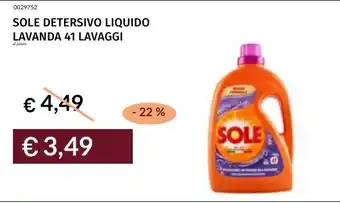 Sole detersivo liquido lavanda