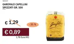 Prezzemolo e Vitale Garofalo capellini spezzati offerta