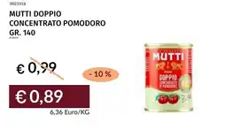 Prezzemolo e Vitale Mutti Doppio concentrato pomodoro offerta