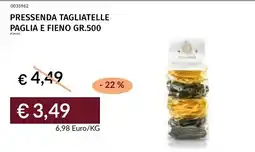 Prezzemolo e Vitale Pressenda tagliatelle paglia e fieno offerta