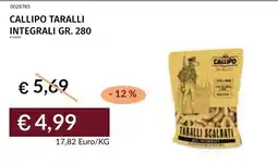 Prezzemolo e Vitale Callipo taralli integrali offerta