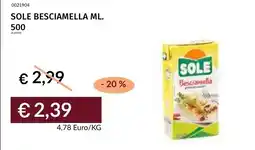 Prezzemolo e Vitale Sole Besciamella offerta