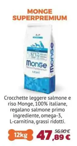Joe Zampetti Crocchette leggere salmone e riso Monge offerta