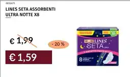 Prezzemolo e Vitale Lines seta assorbenti ultra notte offerta