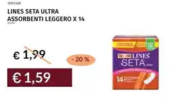 Prezzemolo e Vitale Lines seta ultra assorbenti leggero offerta