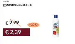 Prezzemolo e Vitale Lysoform limone offerta