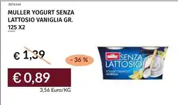 Prezzemolo e Vitale Muller yogurt senza lattosio vaniglia offerta