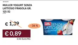 Prezzemolo e Vitale Müller yogurt senza lattosio fragola offerta
