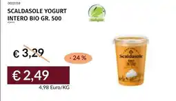 Prezzemolo e Vitale Scaldasole yogurt intero bio offerta